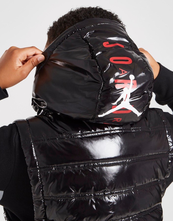 Jordan Majica S Kapuljačom Junior Crna