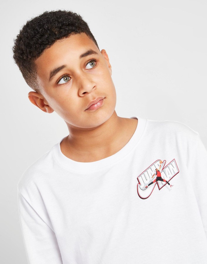 Jordan Jumpman Majica Dugih Rukava Junior Bijela