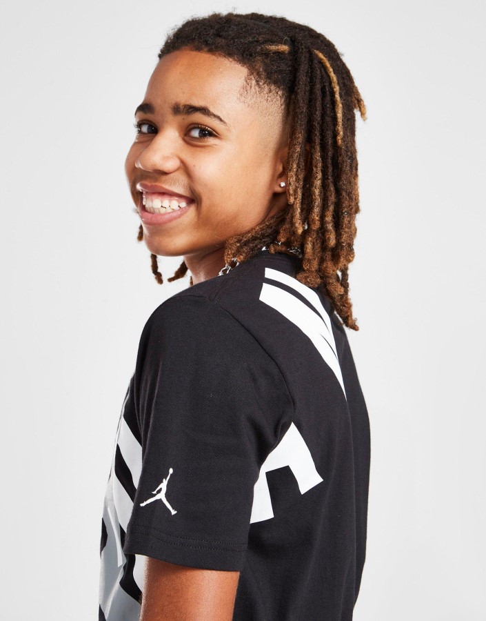 Jordan Veliki Jumpman Logo Majica Kratkih Rukava Junior Crna