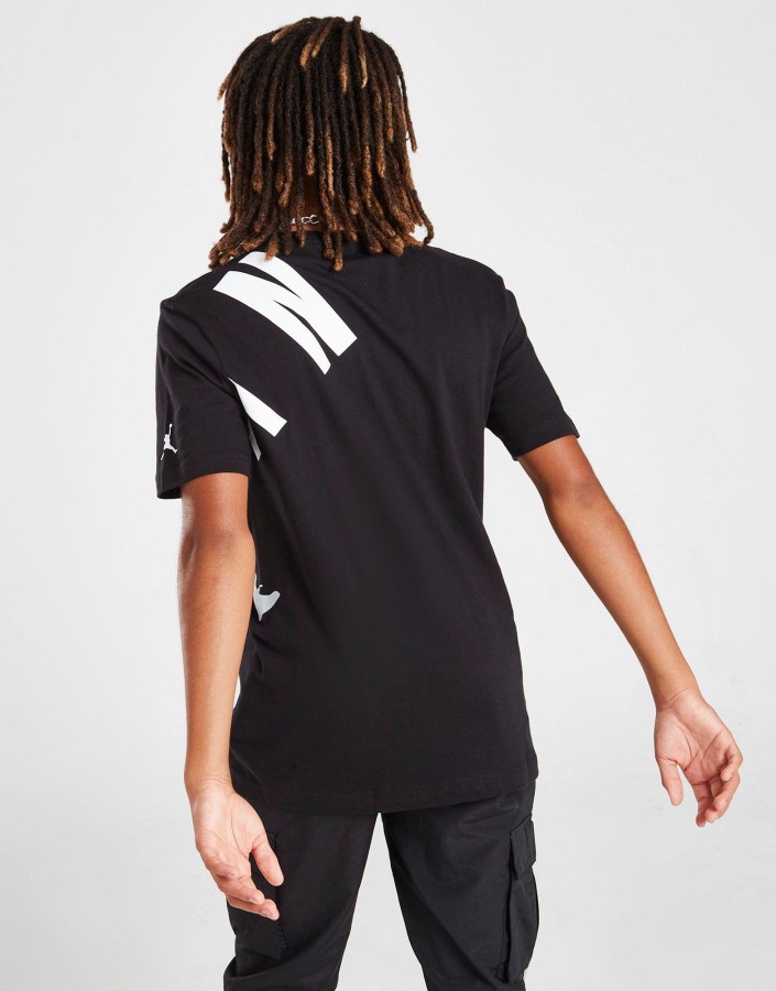 Jordan Veliki Jumpman Logo Majica Kratkih Rukava Junior Crna