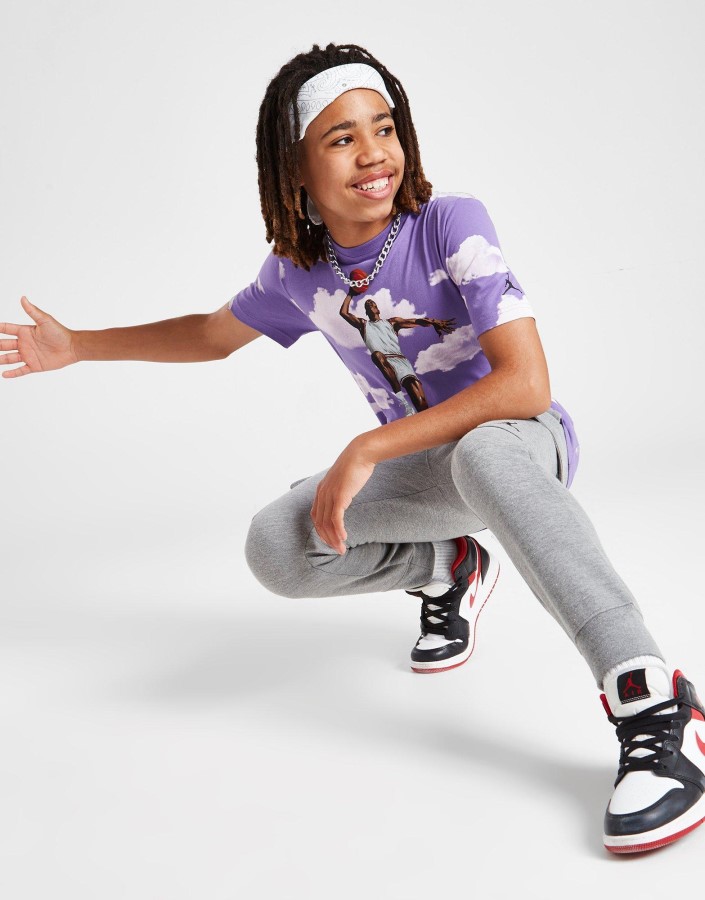 Jordan Mj Cloud Grafička Majica Junior Ljubičasta