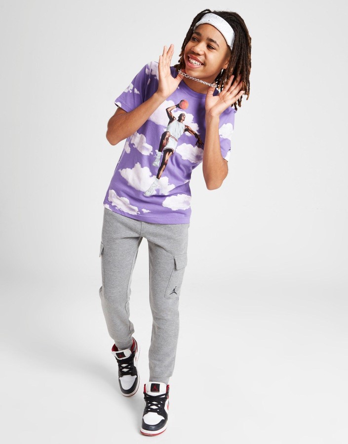Jordan Mj Cloud Grafička Majica Junior Ljubičasta