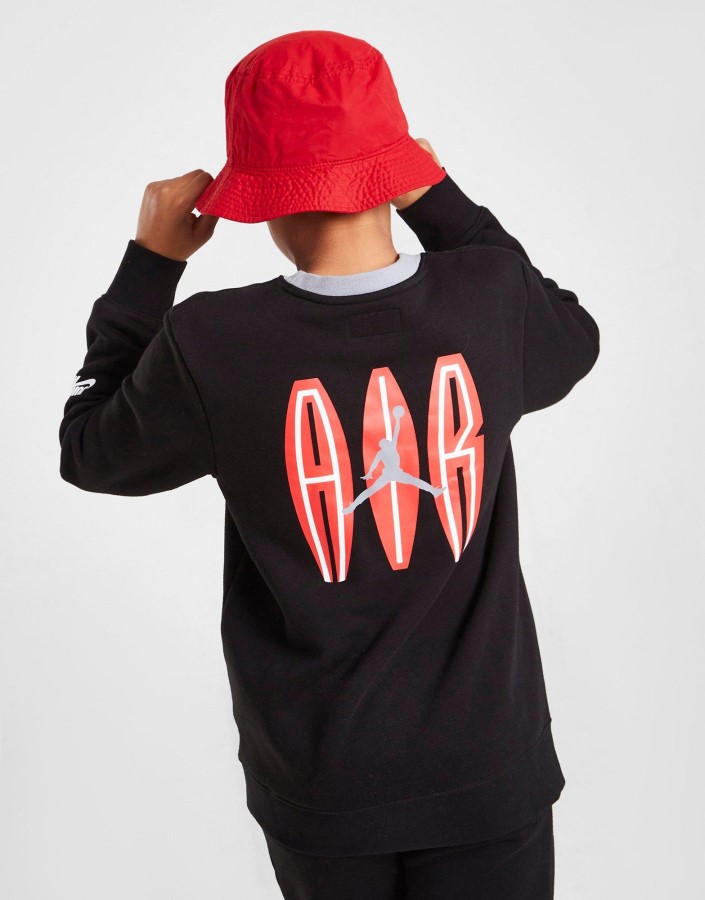 Jordan Mvp Crew Majica Junior Crna