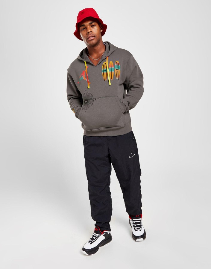 Siva Majica S Kapuljačom Jordan Mvp Multi Logo