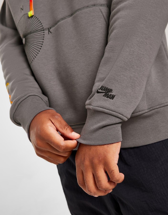 Siva Majica S Kapuljačom Jordan Mvp Multi Logo