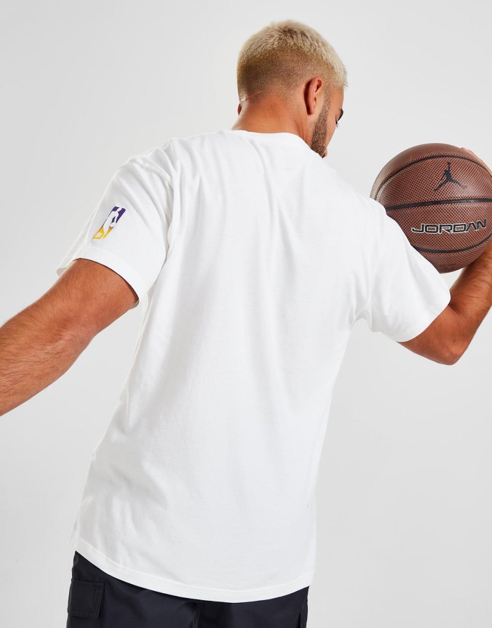 Jordan Nba Los Angeles Lakers Max90 Majica Kratkih Rukava Bijela