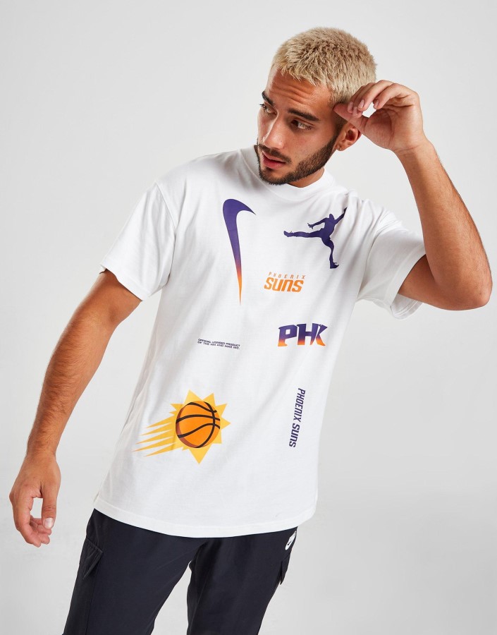 Jordan Nba Phoenix Suns Max90 Majica Kratkih Rukava Bijela