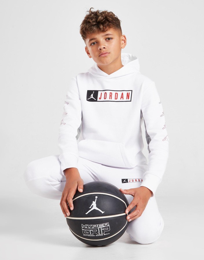 Jordan Overhead Box Repeat Majica S Kapuljačom Junior Bijela