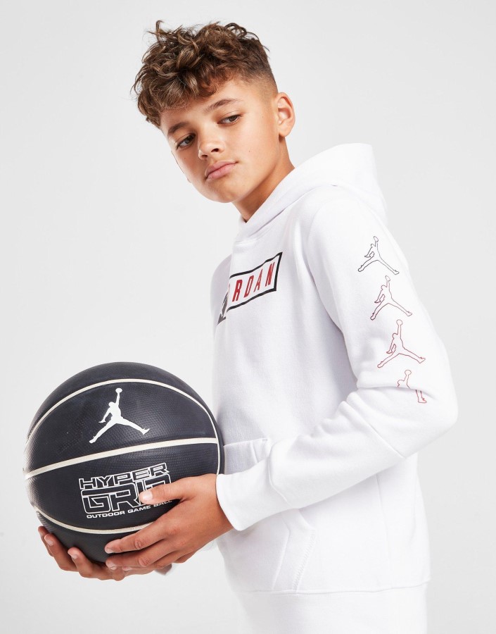 Jordan Overhead Box Repeat Majica S Kapuljačom Junior Bijela
