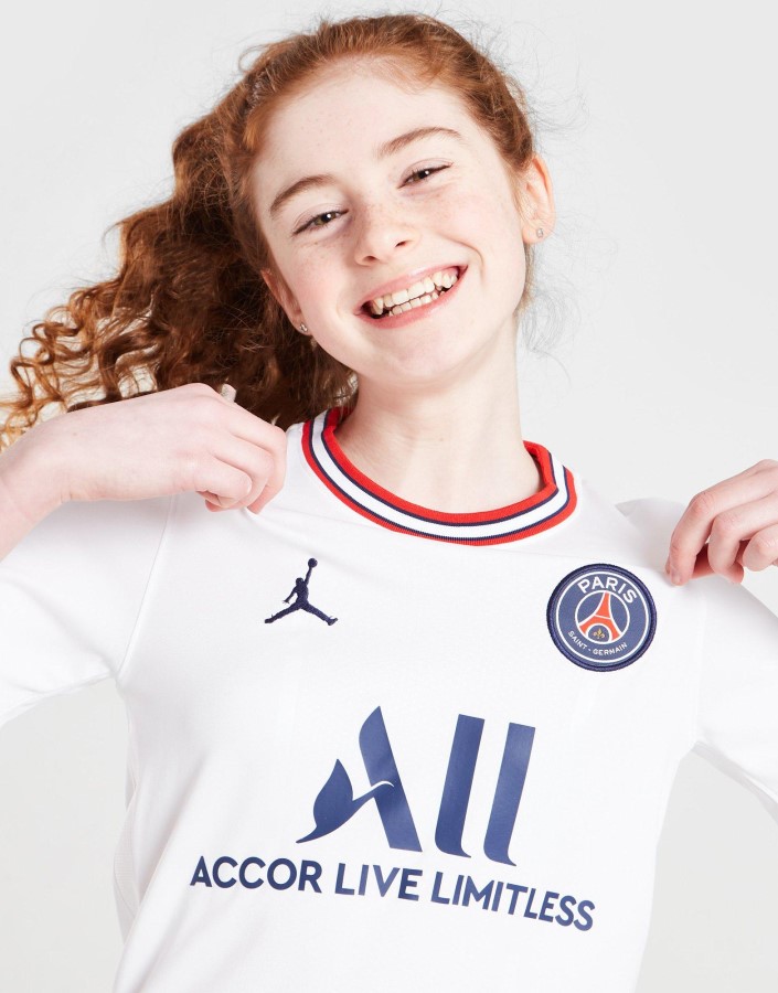 Jordan Paris Saint Germain 2021/22 četvrti Dres Junior Bijeli