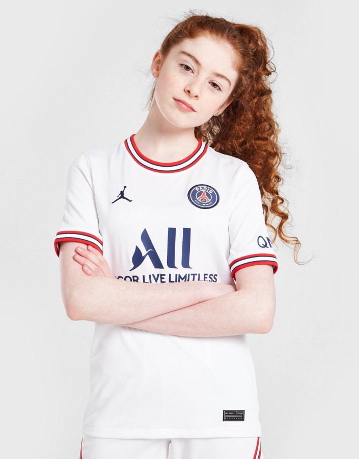 Jordan Paris Saint Germain 2021/22 četvrti Dres Junior Bijeli