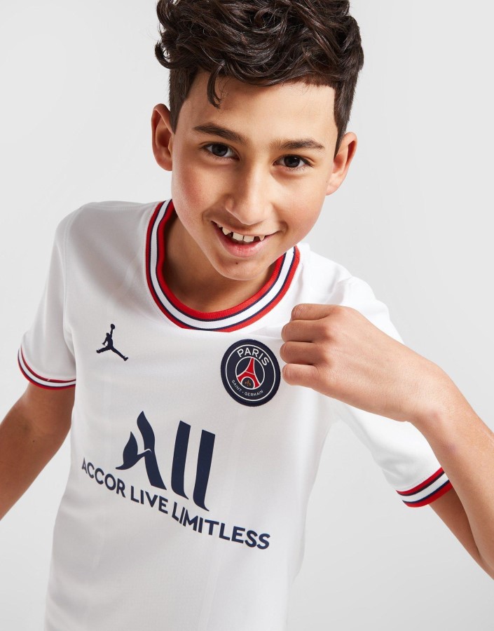 Jordan Paris Saint Germain 2021/22 četvrti Dres Junior Bijeli