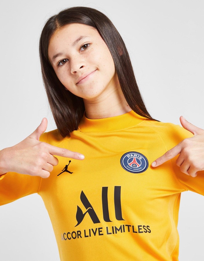 Jordan Paris Saint Germain 21/22 Majica Gostujućeg Vratara Jr Crna