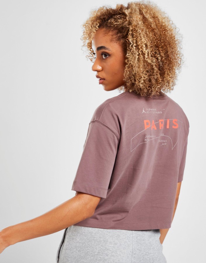 Jordan Paris Saint Germain Kutijasta Grafička Majica Ljubičasta