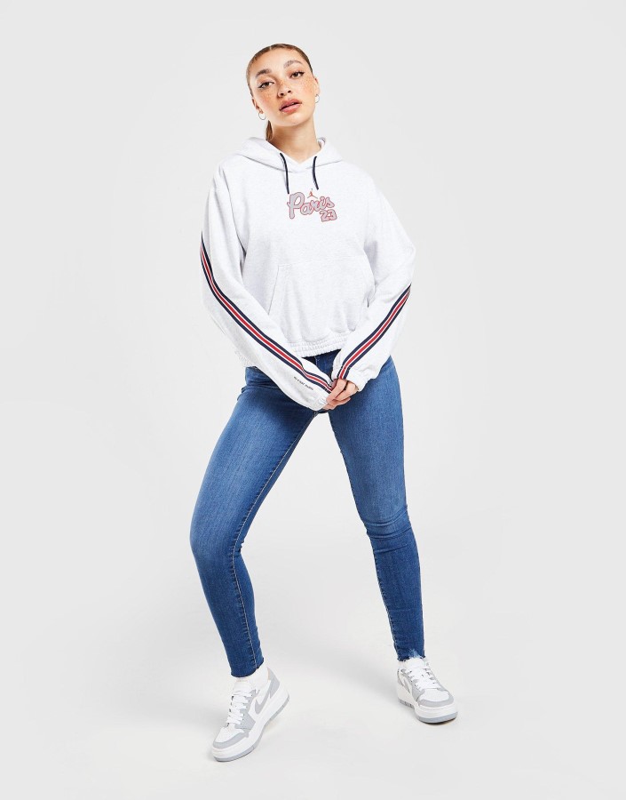 Jordan Paris Saint Germain Majica S Kapuljačom Od Flisa Siva