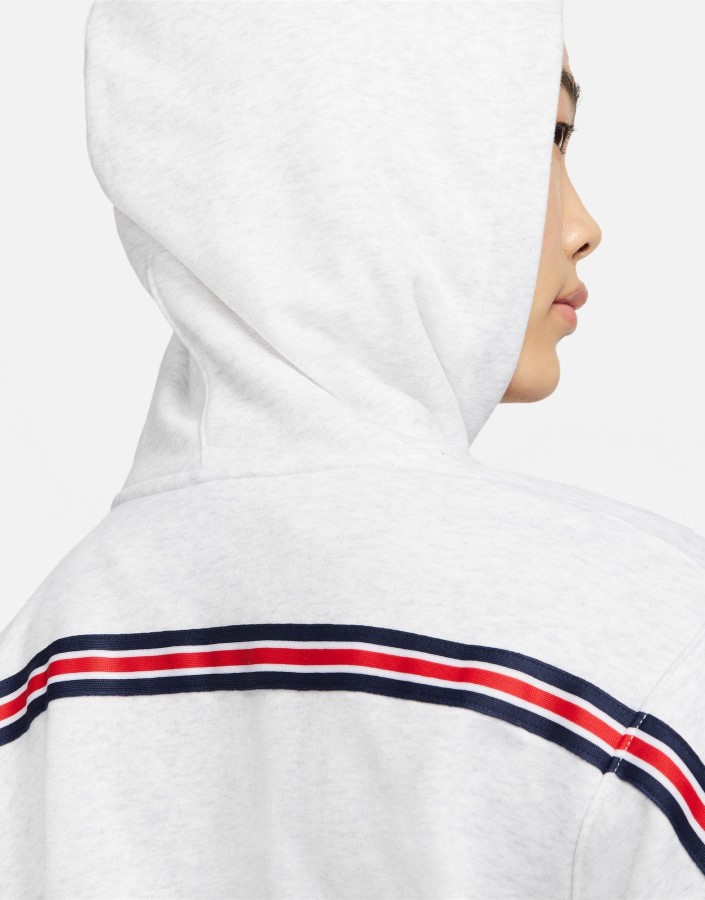 Jordan Paris Saint Germain Majica S Kapuljačom Od Flisa Siva