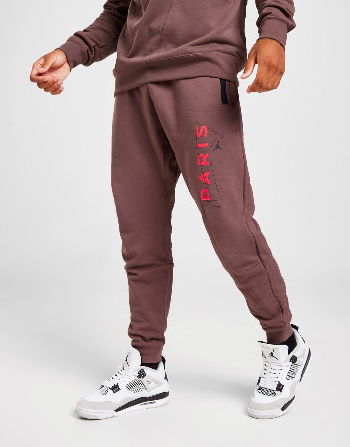 Jordan Paris Saint Germain Flis Joggers Smeđe