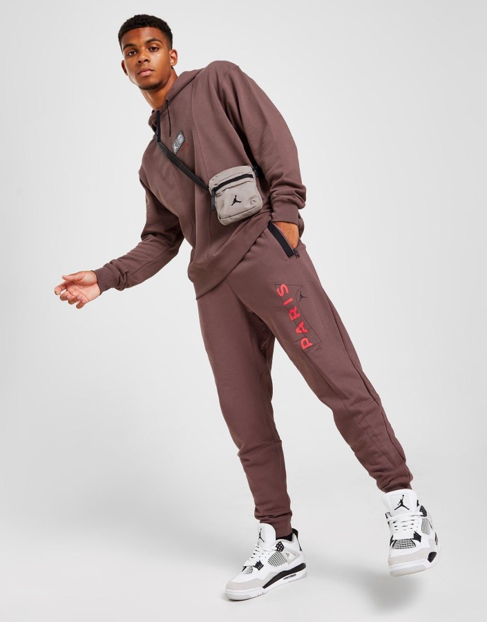 Jordan Paris Saint Germain Flis Joggers Smeđe