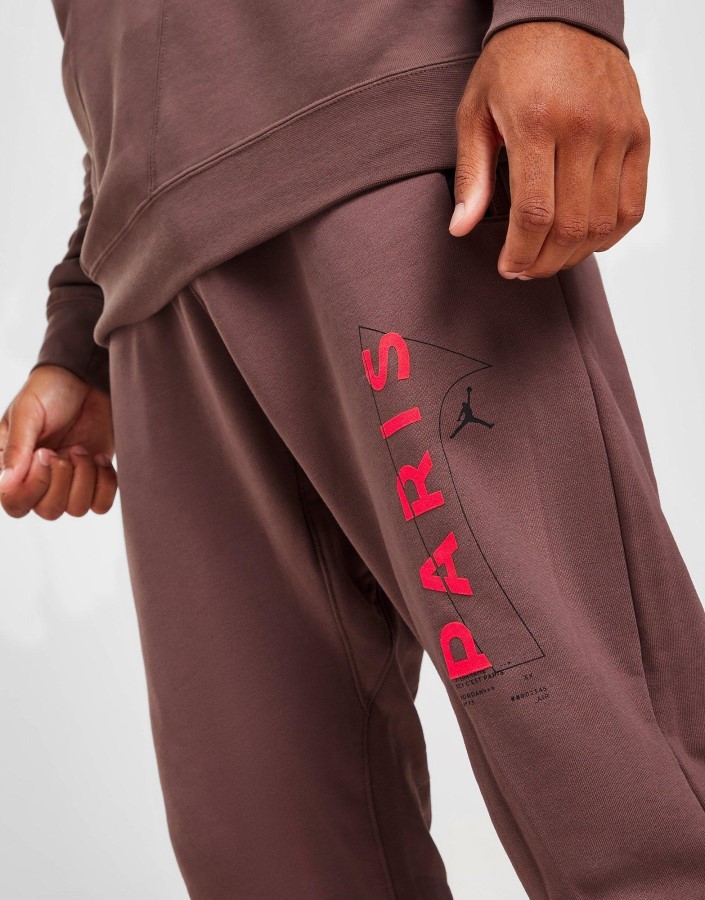 Jordan Paris Saint Germain Flis Joggers Smeđe