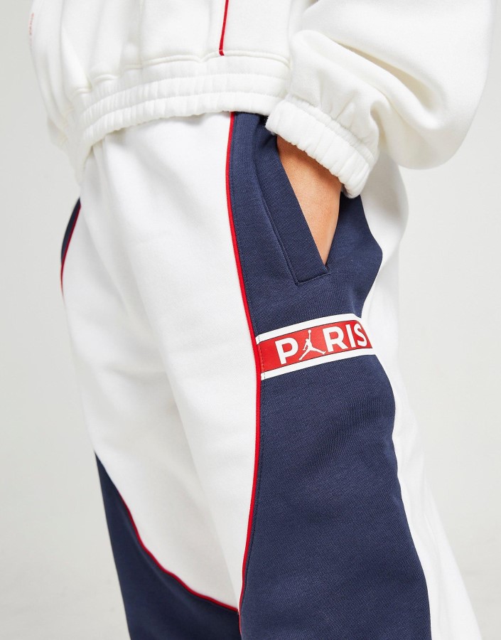 Jordan Paris Saint Germain Flis Joggers Bijeli