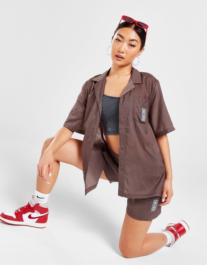 Jordan Paris Saint Germain Majica Kratkih Rukava Smeđa