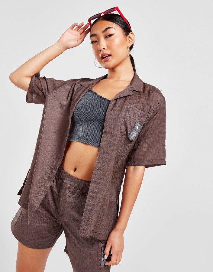 Jordan Paris Saint Germain Majica Kratkih Rukava Smeđa