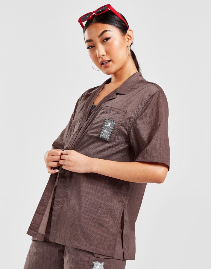 Jordan Paris Saint Germain Majica Kratkih Rukava Smeđa