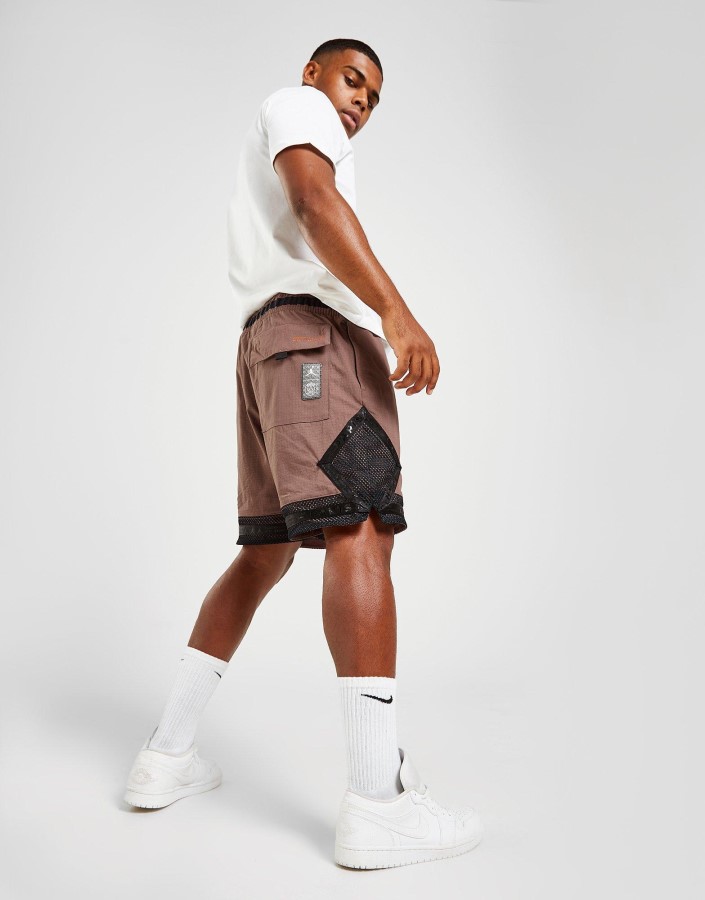 Jordan Paris Saint Germain Statement Dijamantne Kratke Hlače Smeđe