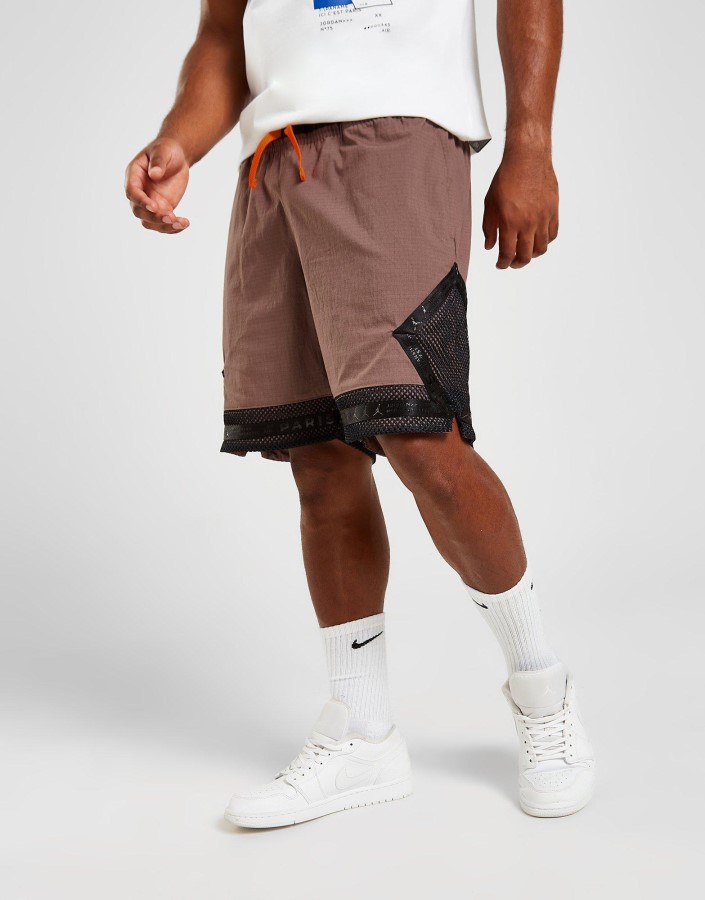 Jordan Paris Saint Germain Statement Dijamantne Kratke Hlače Smeđe