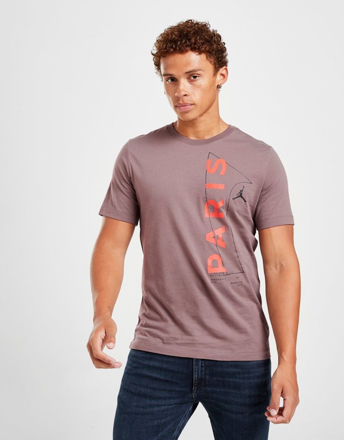 Jordan Paris Saint Germain Majica S Natpisom Smeđa