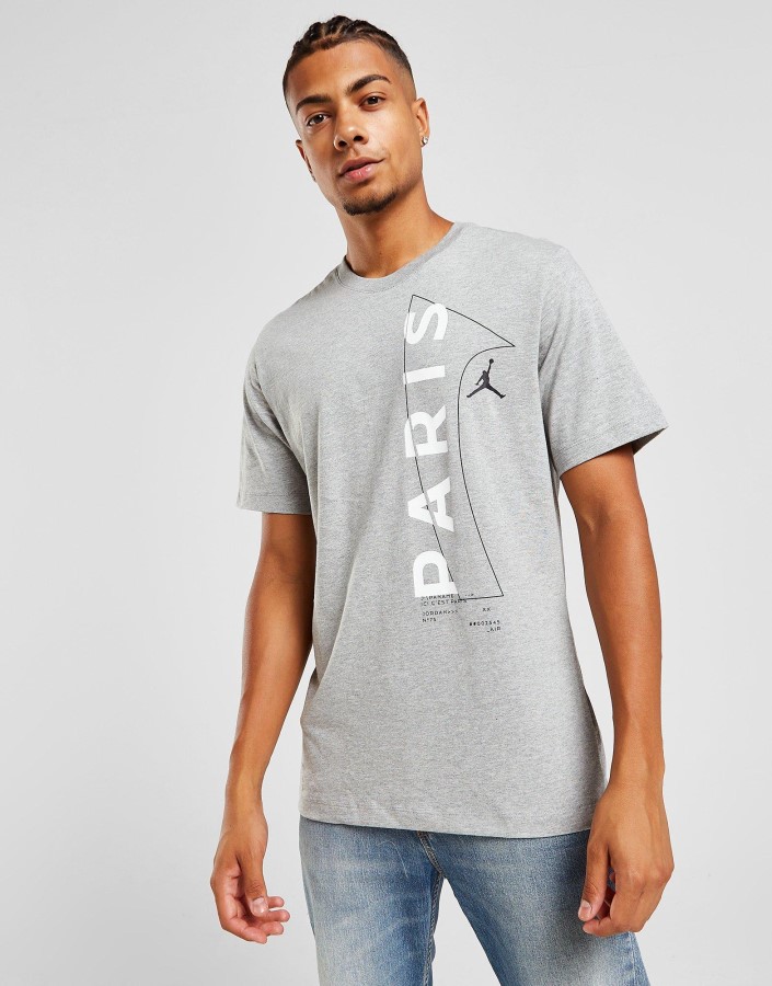 Siva Majica S Natpisom Jordan Paris Saint Germain