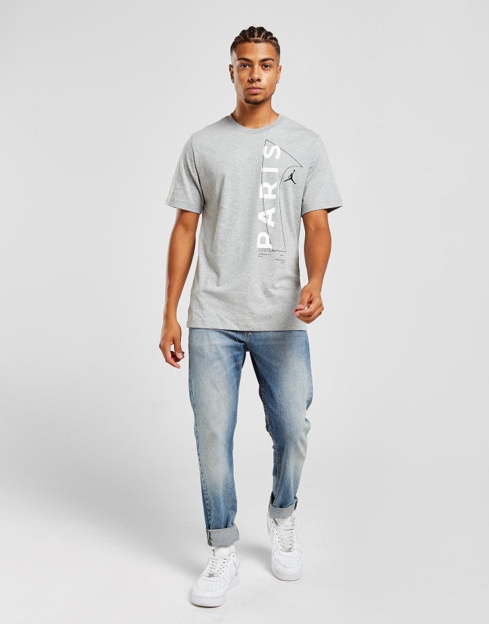 Siva Majica S Natpisom Jordan Paris Saint Germain