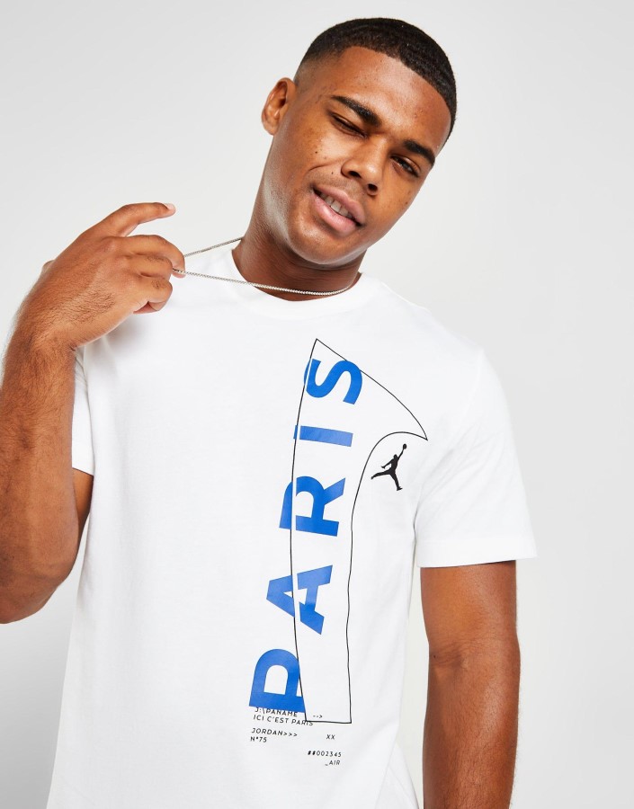 Bijela Majica S Natpisom Jordan Paris Saint Germain