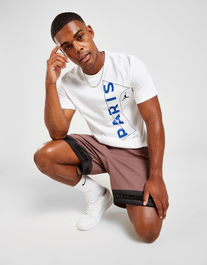 Bijela Majica S Natpisom Jordan Paris Saint Germain