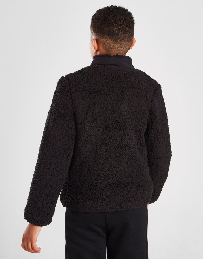 Jordan Sherpa Zip Through Jakna Junior Crna