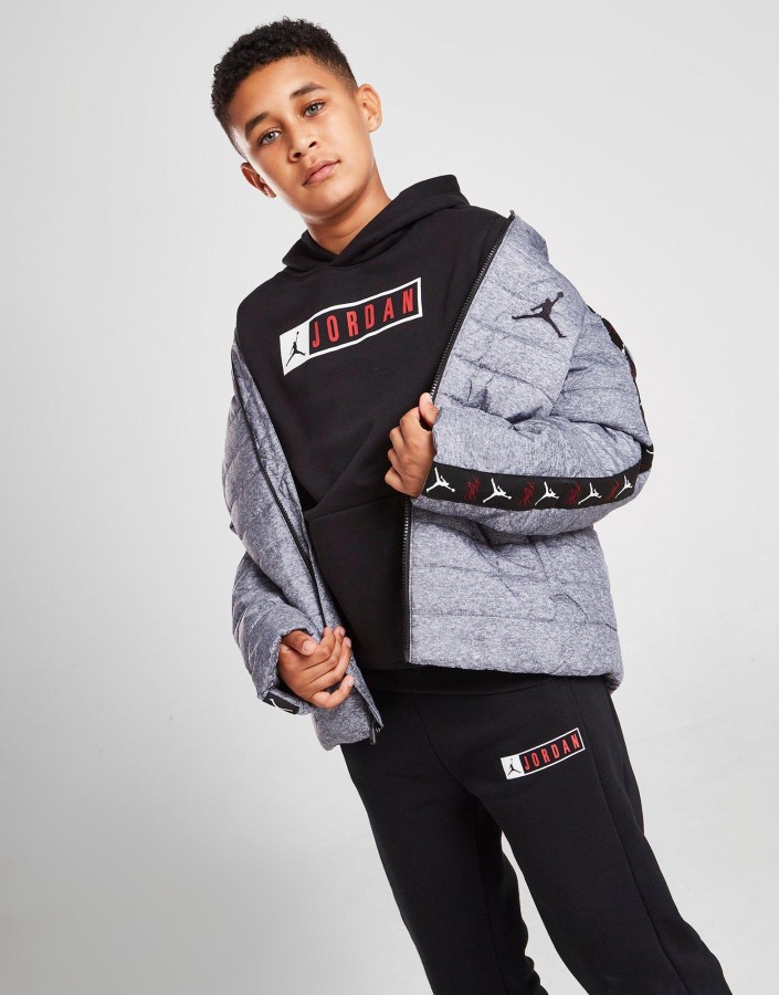 Jordan Tape Bubble Jakna Junior Siva