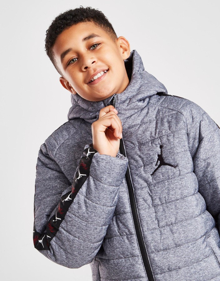 Jordan Tape Bubble Jakna Junior Siva