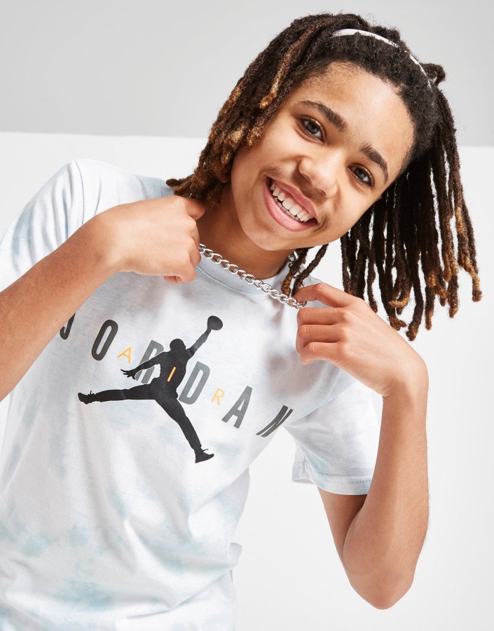 Jordan Tie Dye Majica Junior Siva