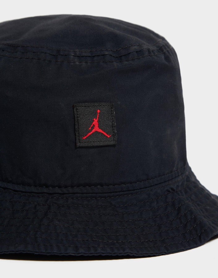 Jordan Washed Bucket Hat Black