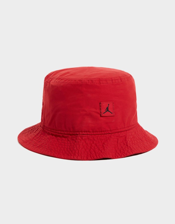 Jordan Washed Bucket Hat Red