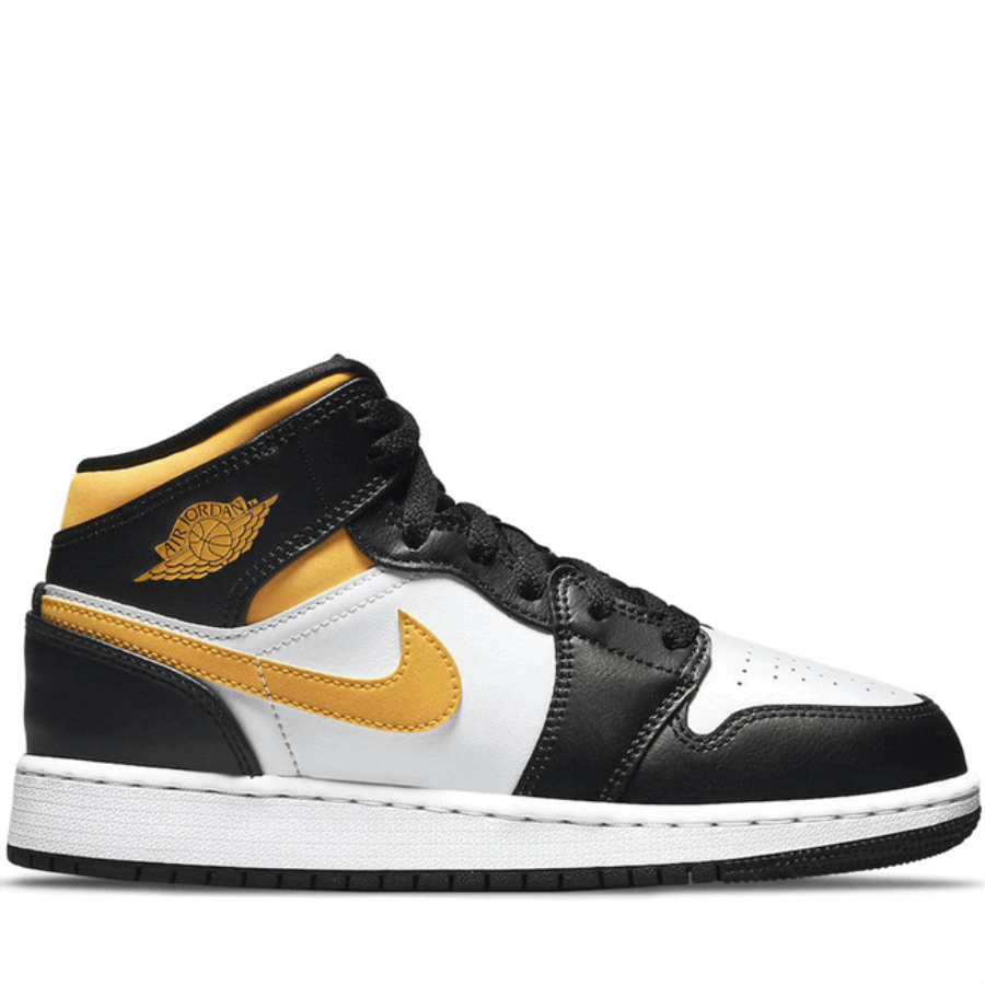 Air Jordan 1 Srednje Bijela Pelud Crna(gs)