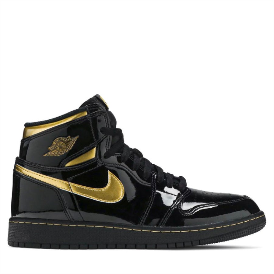 Air Jordan 1 Retro Visoka Crna Metalik Zlatna 2020 (gs)