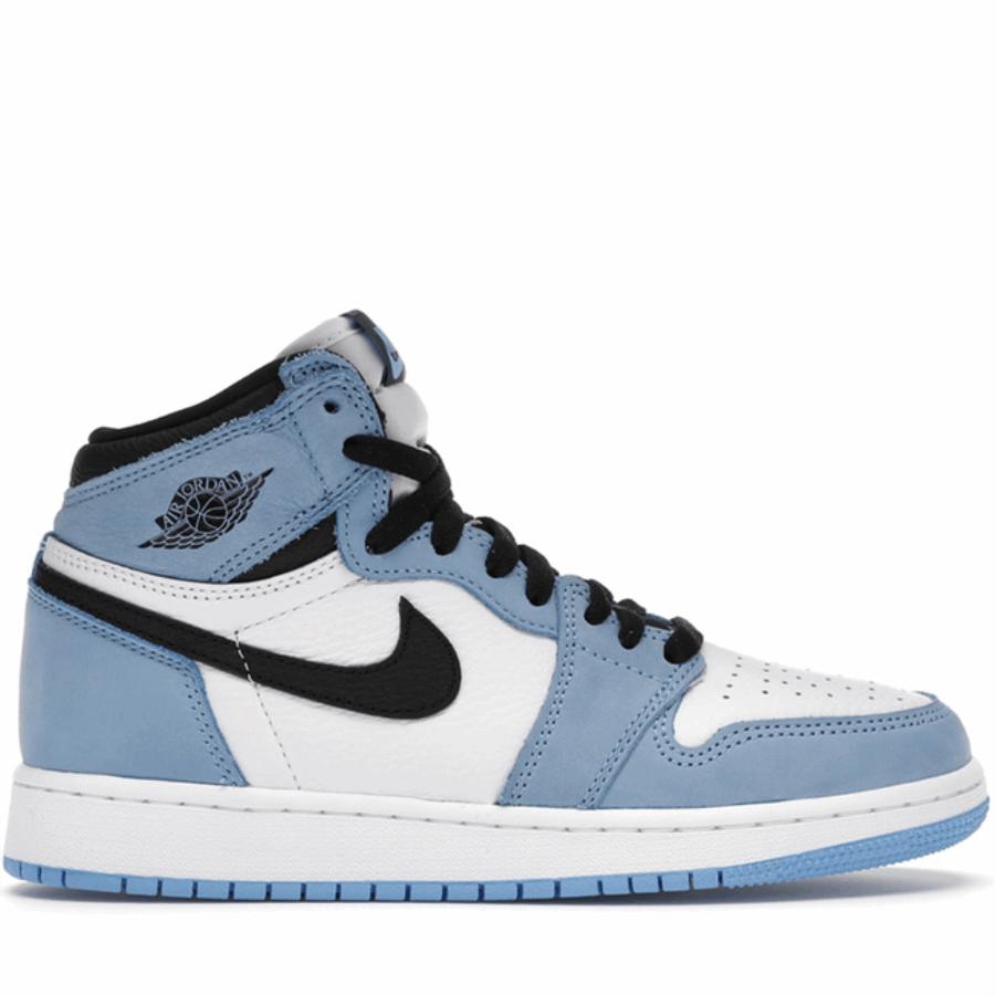 Air Jordan 1 Retro Visoka Bijela Sveučilišna Plava Crna (gs)