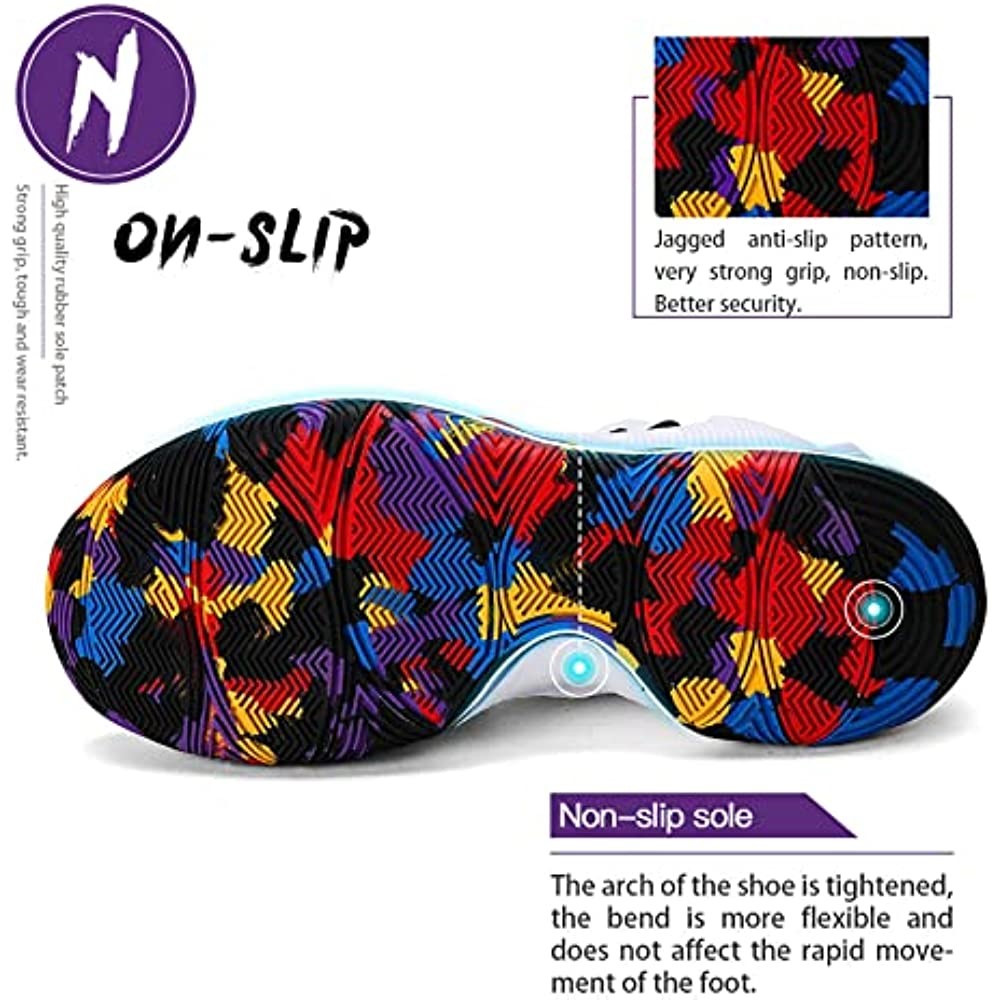 Ashion Dječje Košarkaške Tenisice Za Dječake I Djevojčice Košarkaške Tenisice Bijele Boje