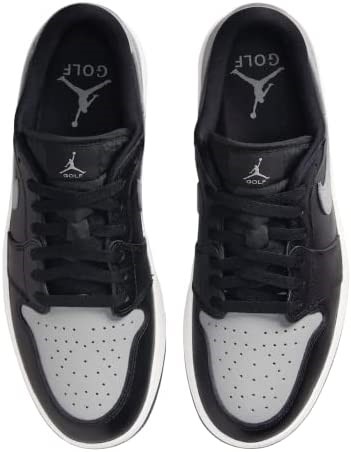 Air Jordan 1 Niske Muške Golf Cipele Crno-srednje Sive