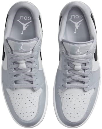 Air Jordan 1 Niske Muške Cipele Za Golf Vuk Sivo-crna-fotonska Prašina