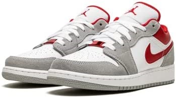 Air Jordan 1 Low Se Grade School Smoke Grey-gym Crveno-white