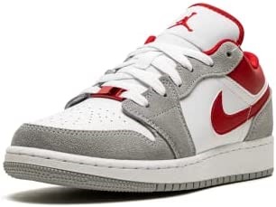 Air Jordan 1 Low Se Grade School Smoke Grey-gym Crveno-white