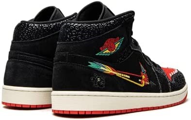 Air Jordan 1 Mid Men Basketball Limited Siempre Familia Dn4904-001 Black-chile Crvena