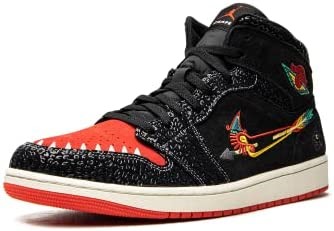 Air Jordan 1 Mid Men Basketball Limited Siempre Familia Dn4904-001 Black-chile Crvena